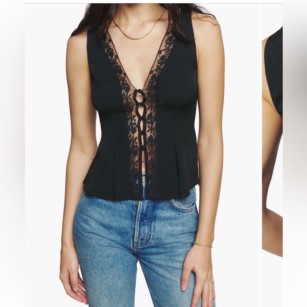 Reformation Cristina Floral Sleeveless Top